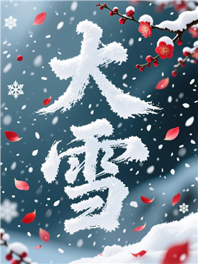 二十四节气大雪海报图片